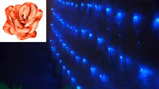 Новогодняя Гирлянда Водопад LED синяя